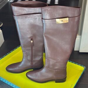 Tory Burch Brown Riding Boot